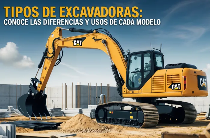 Tipos de excavadoras: diferencias y usos