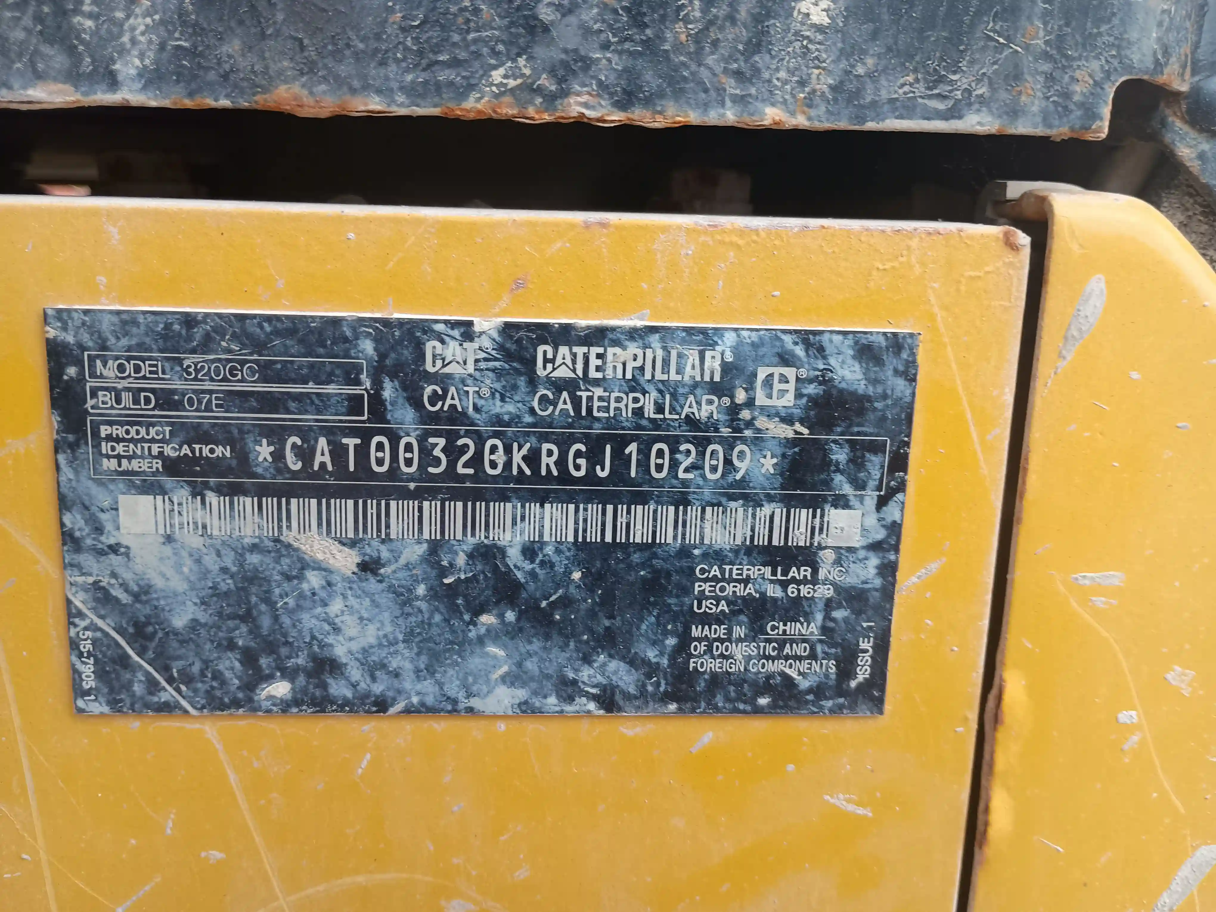 Excavadora usada cat