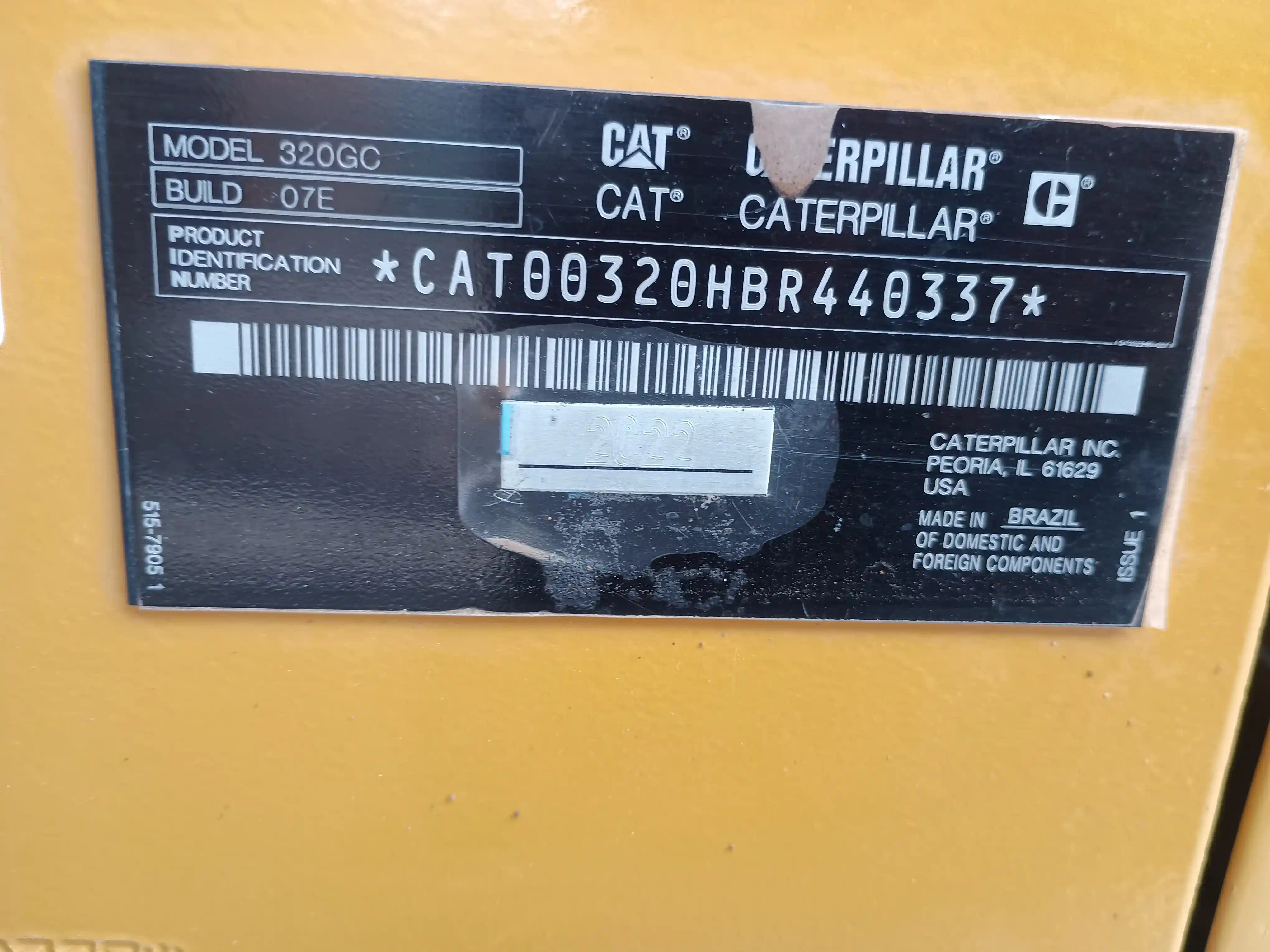 Excavadora usada cat