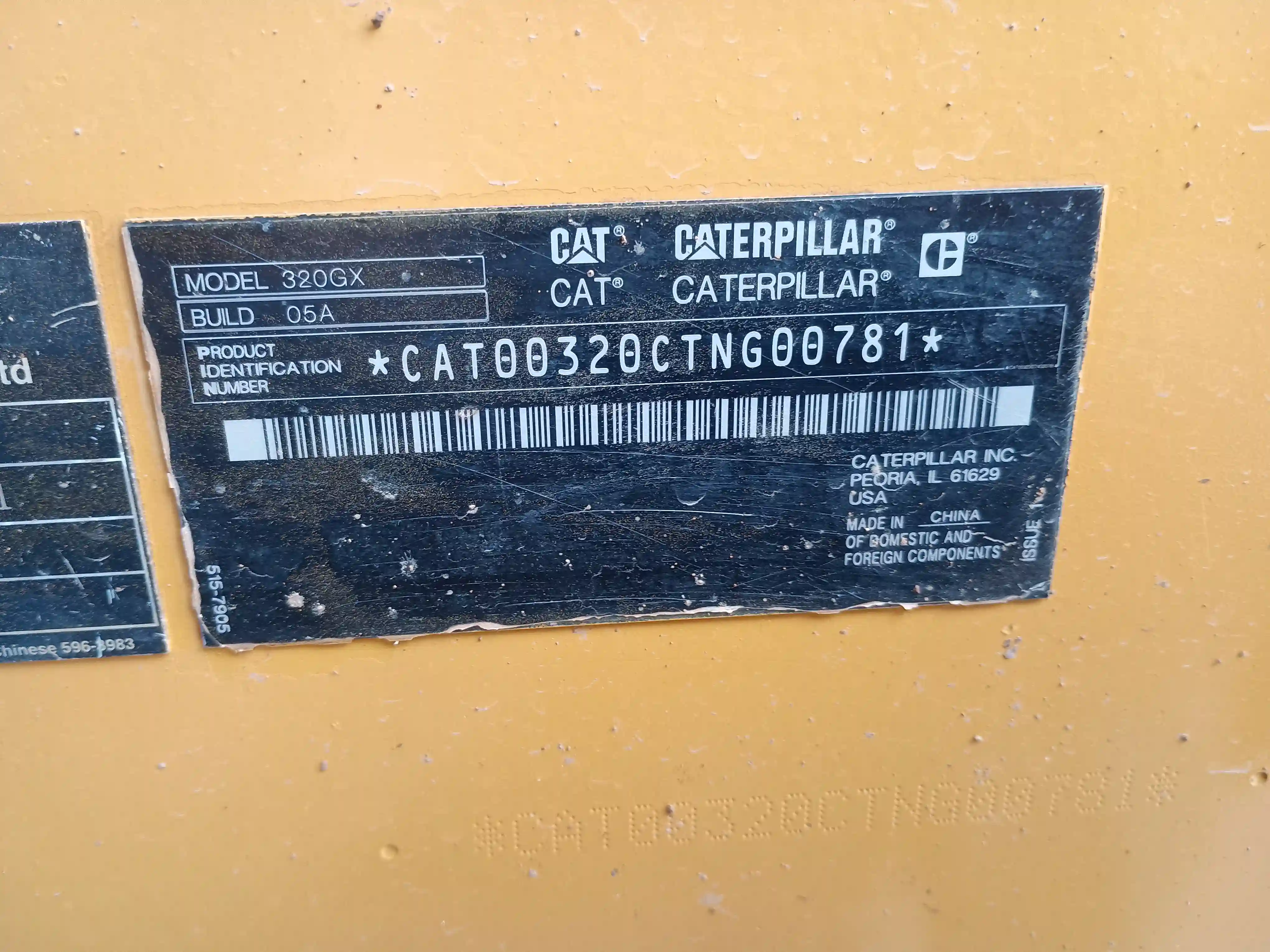 Excavadora usada cat