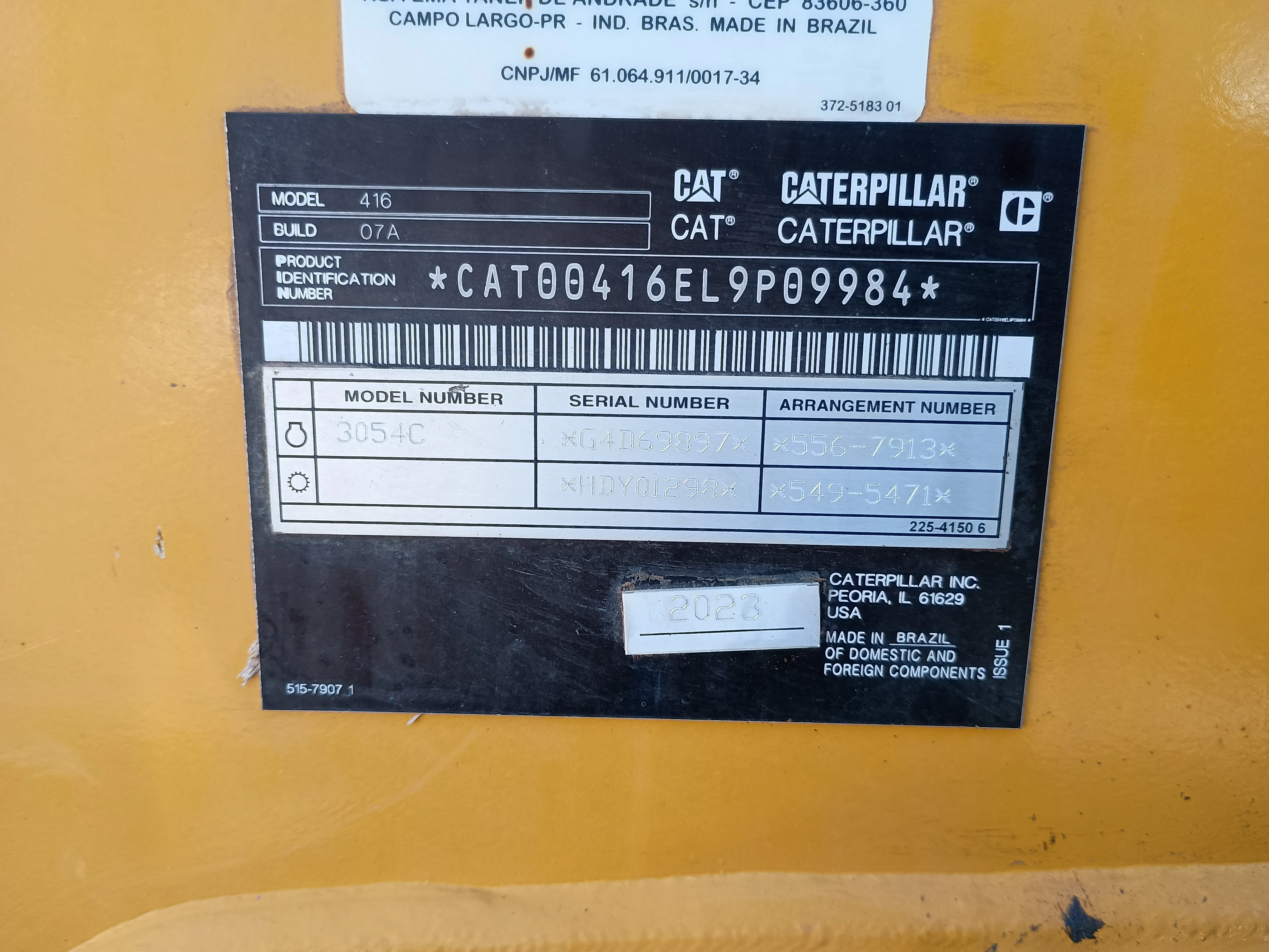 Retroexcavadora usada cat