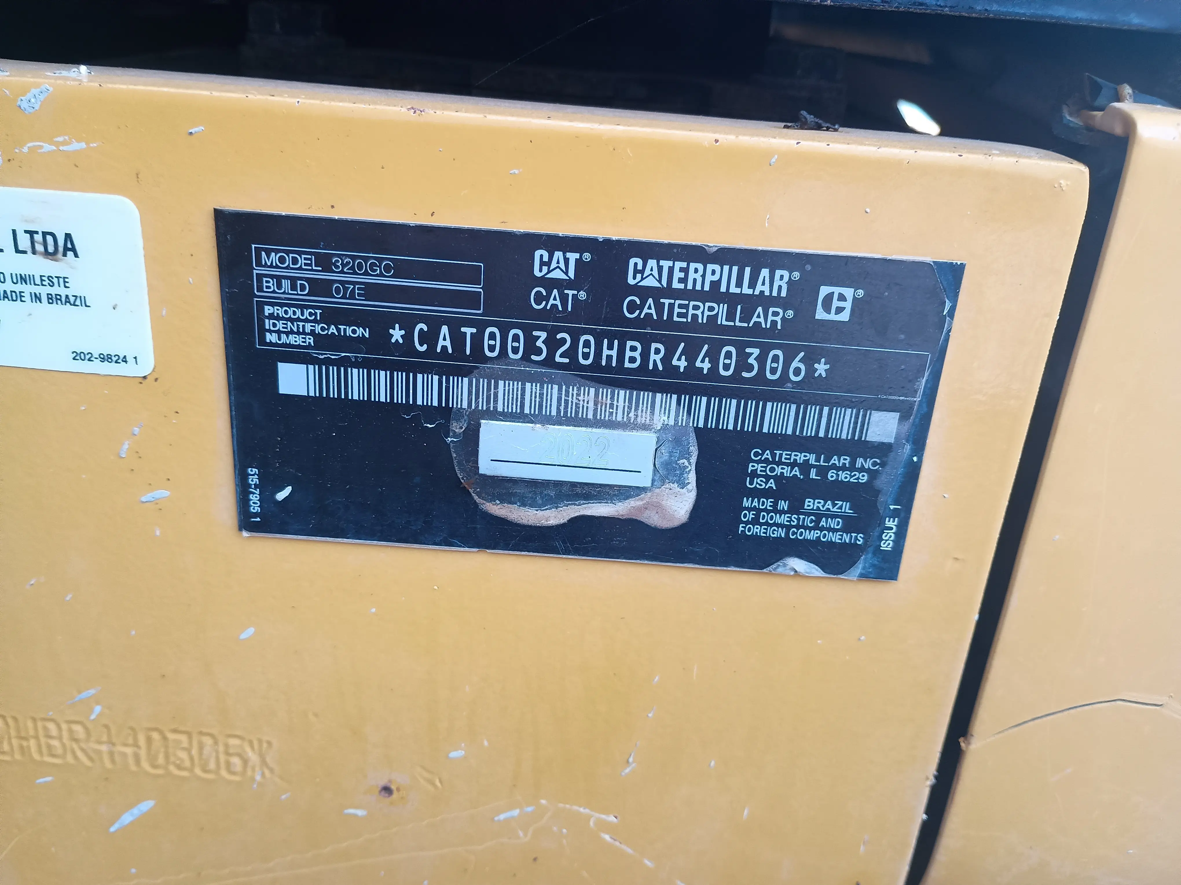 Excavadora usada cat