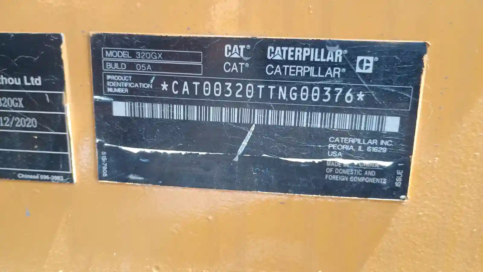 Excavadora usada cat