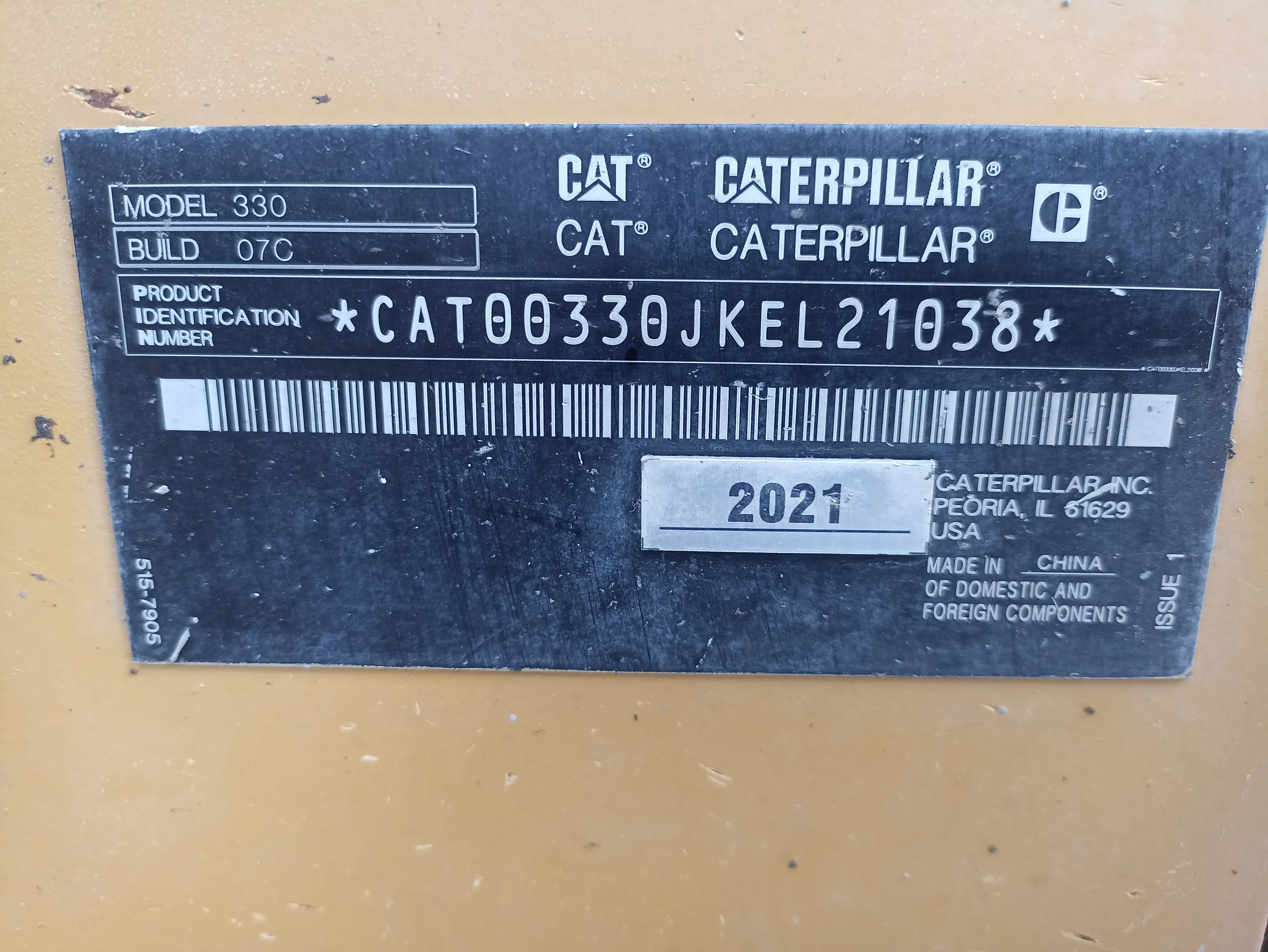 Excavadora usada cat