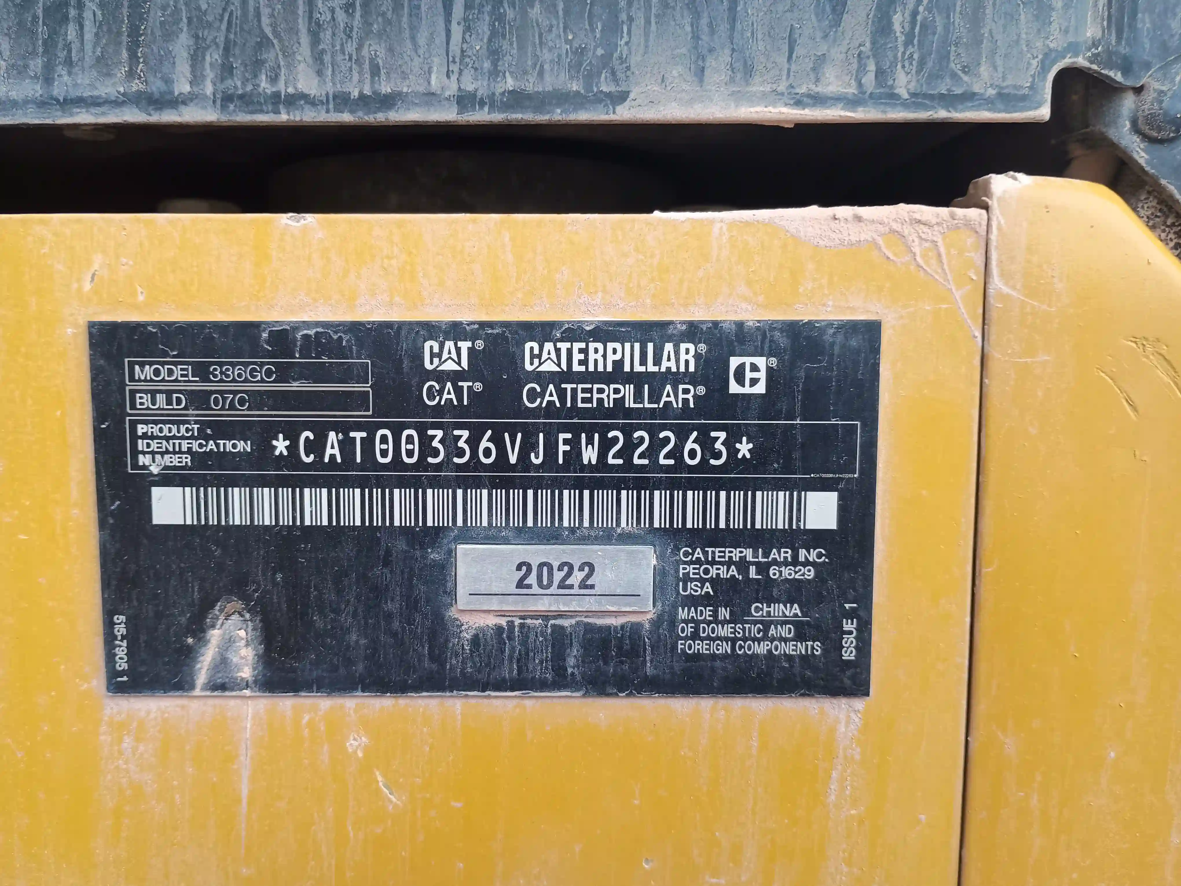 Excavadora usada cat