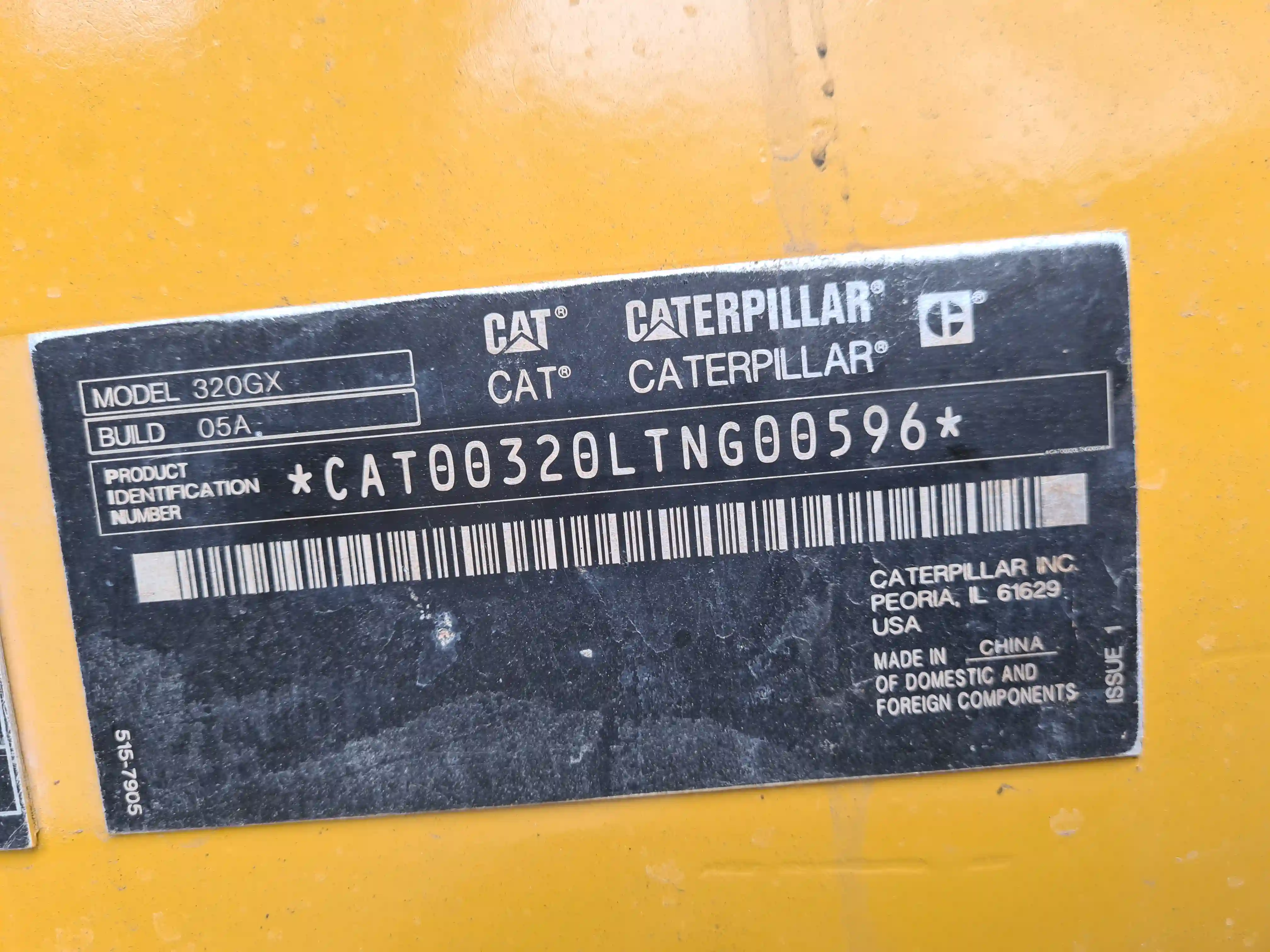 Excavadora usada cat
