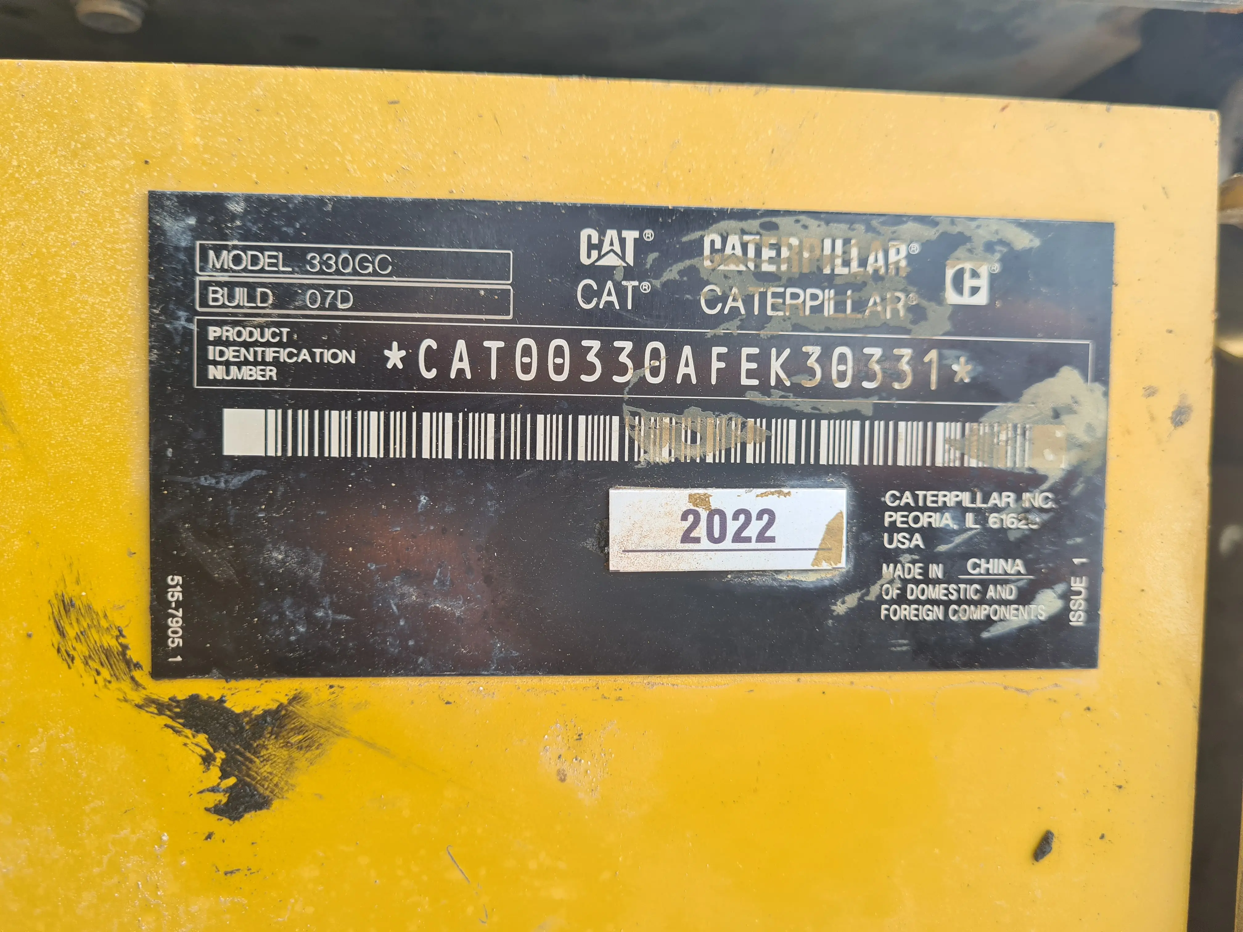 Excavadora usada cat