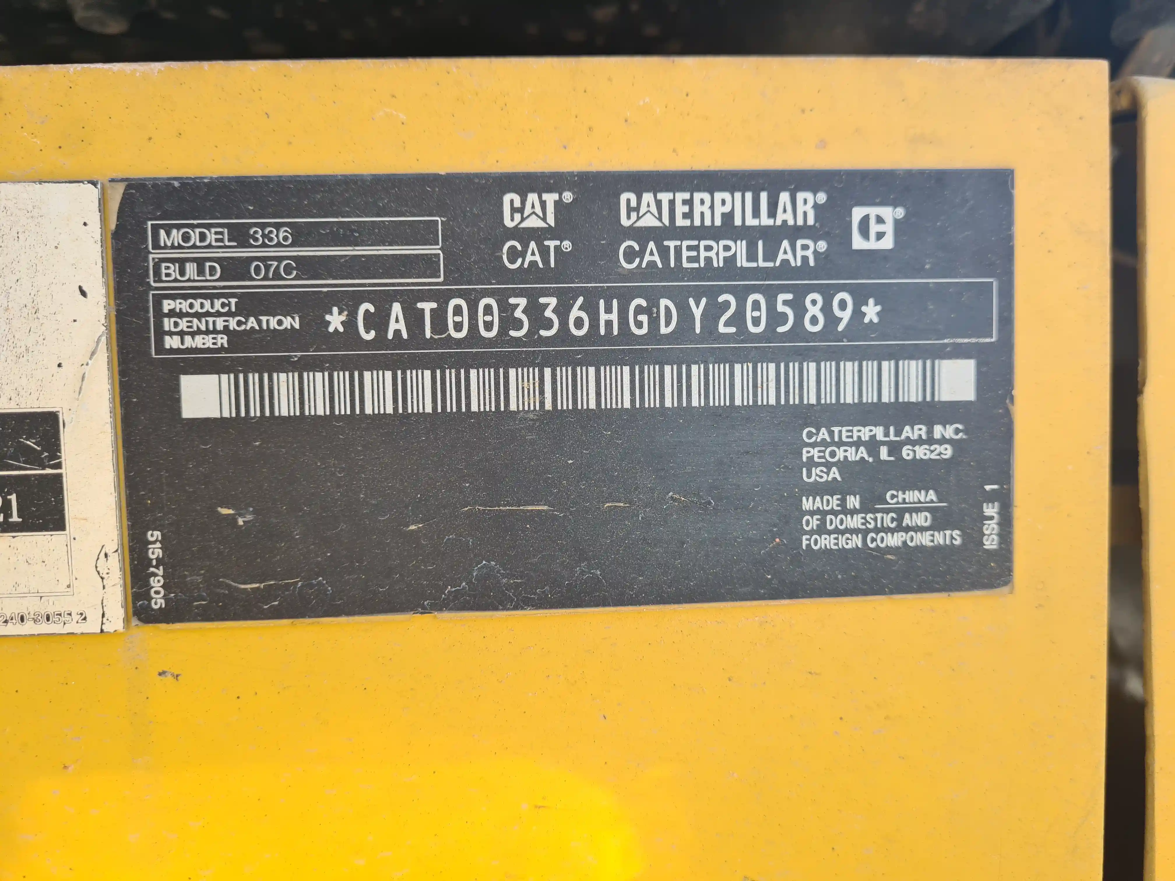 Excavadora usada cat