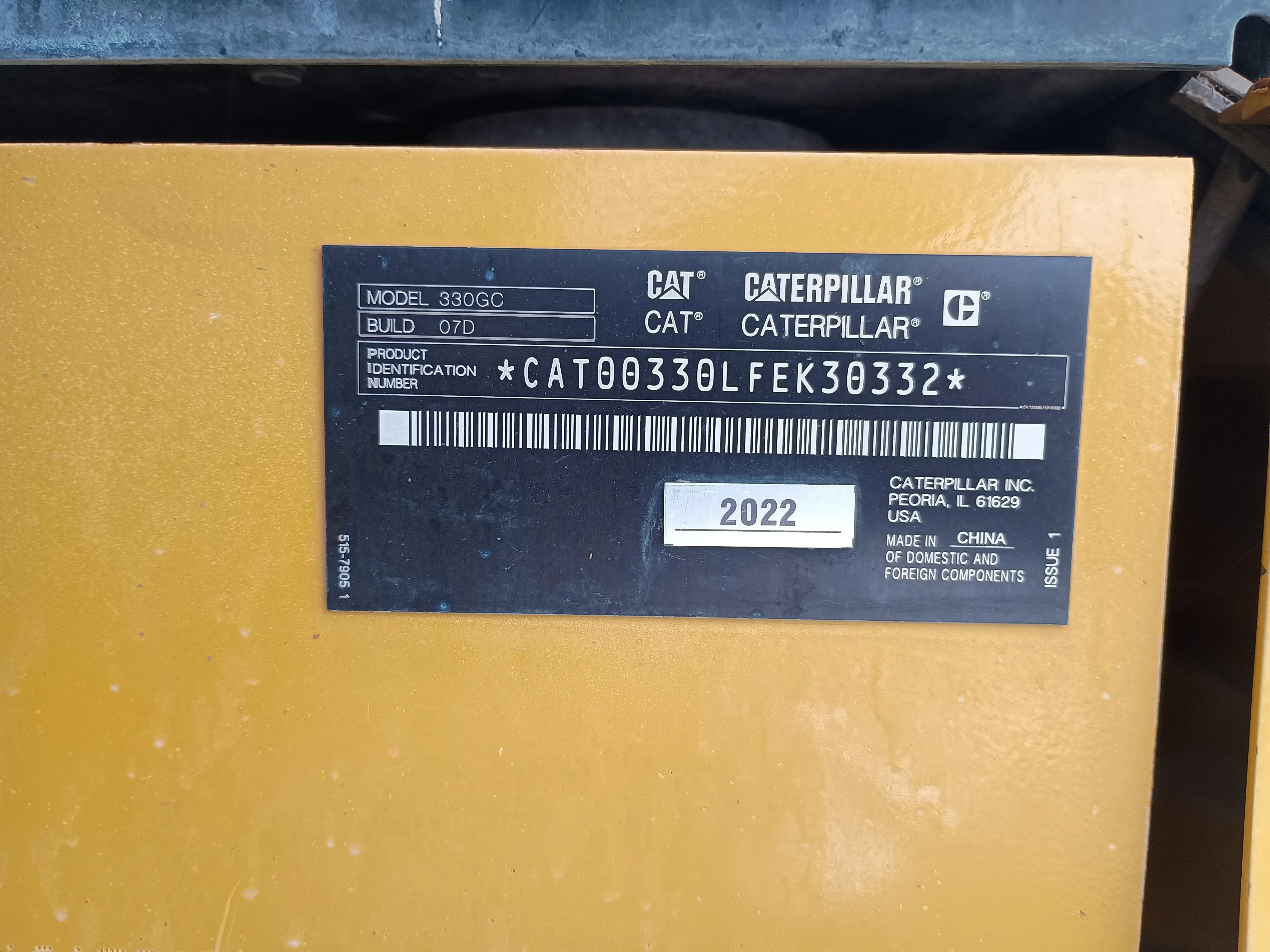 Excavadora usada cat