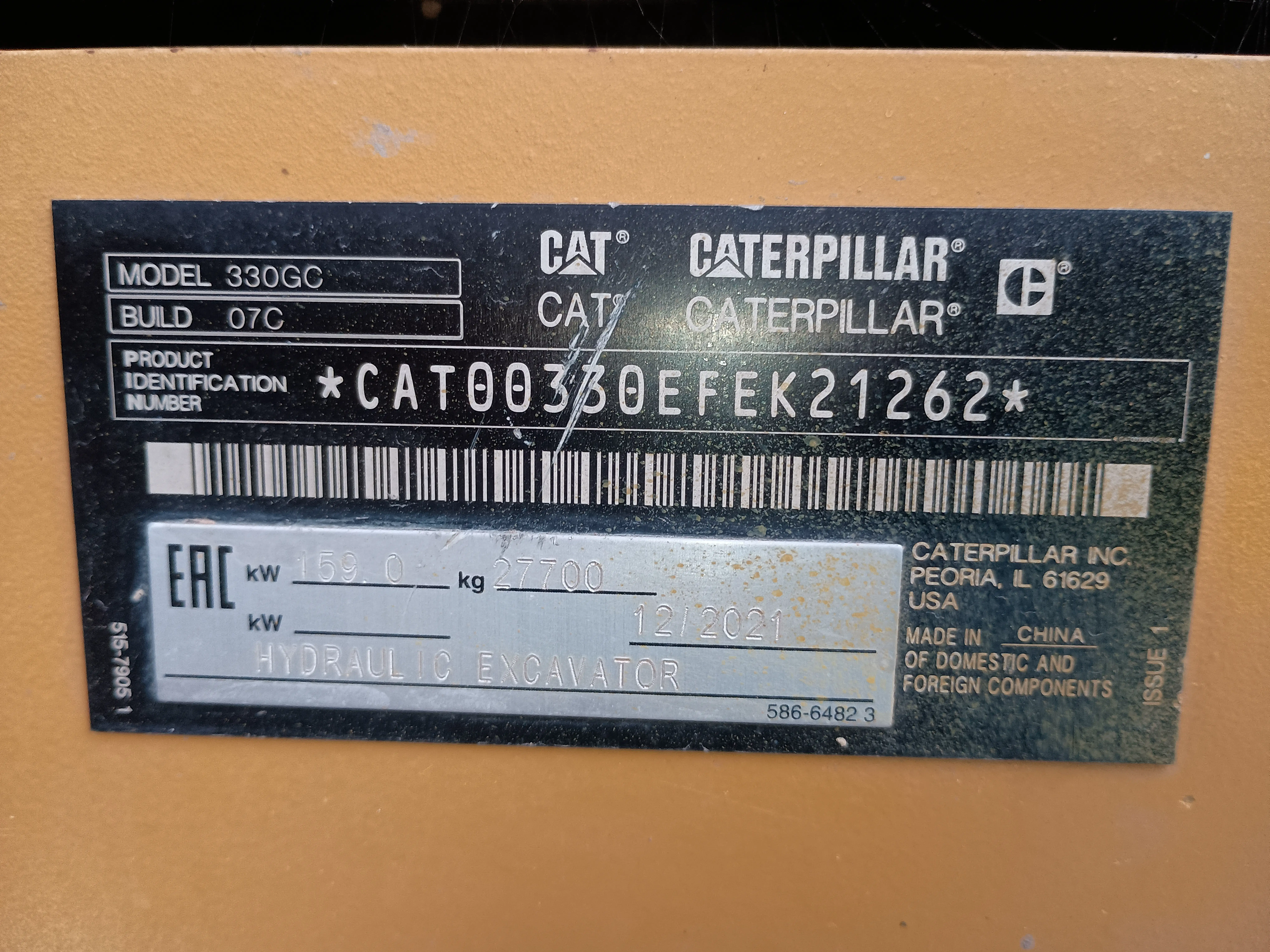 Excavadora usada cat